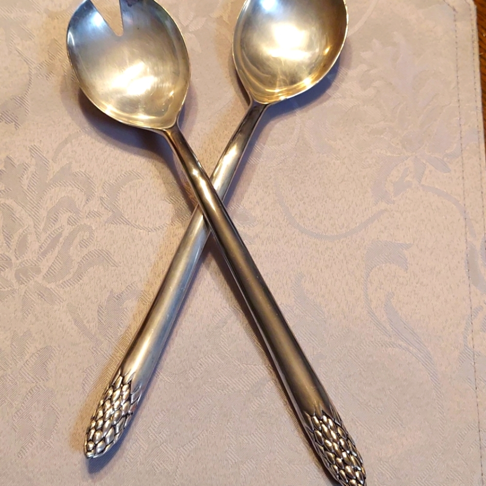 Salad server spoon set